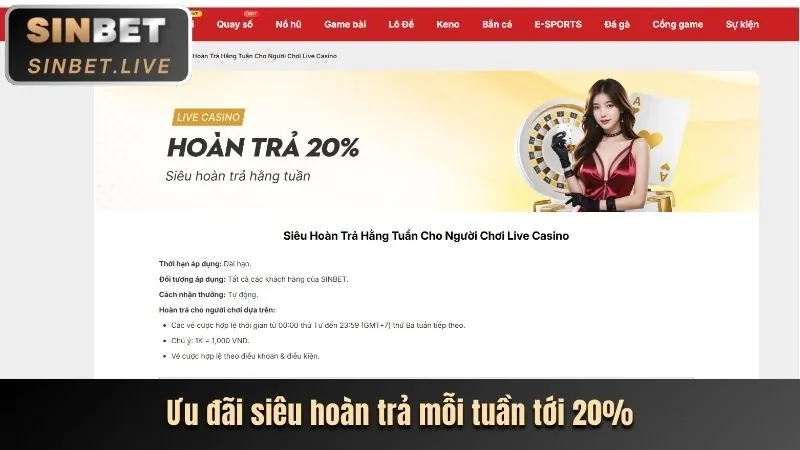 Chương trình hoàn trả và VIP dành cho cá cược thể thao tại 365bet nhà cái